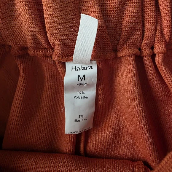 Halara Flex High Waisted Pocket Wide Leg Waffle Work Pants Size Medium Regular - Picture 12 of 15